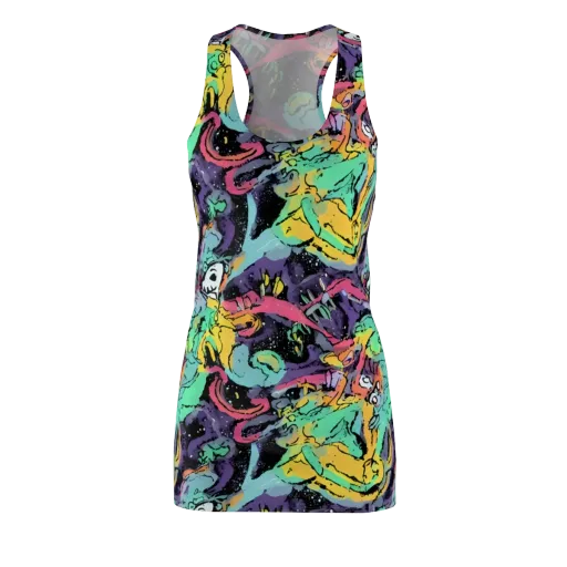 Candy Chaos on a Racerback Dress