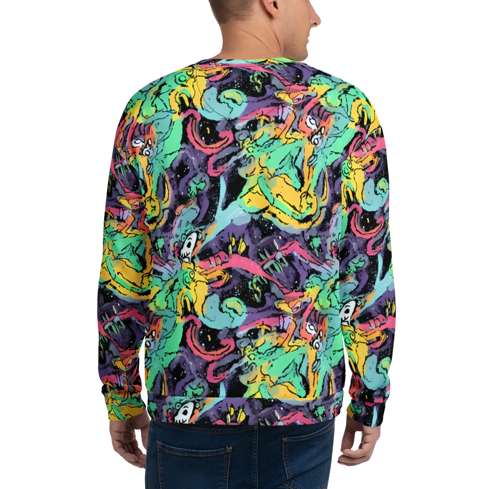 Candy Chaos on Sweatshirt — Back