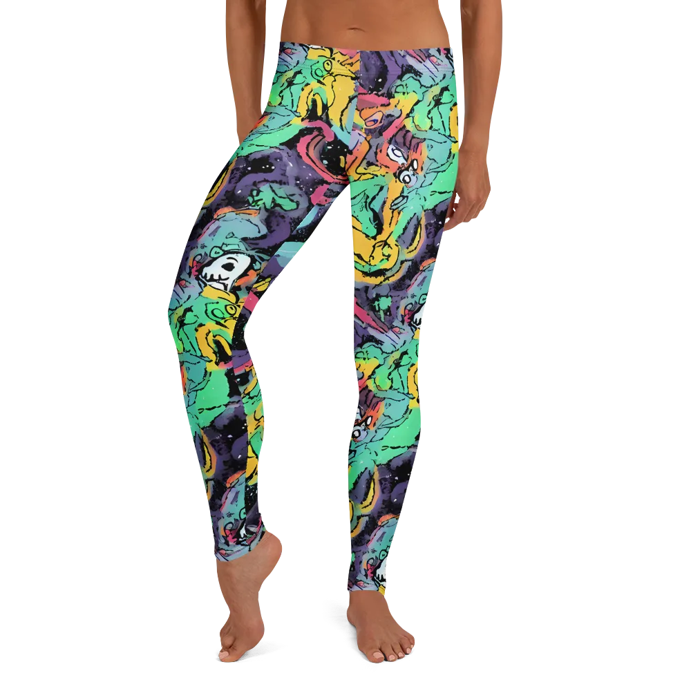 Candy Chaos on Leggings — Front