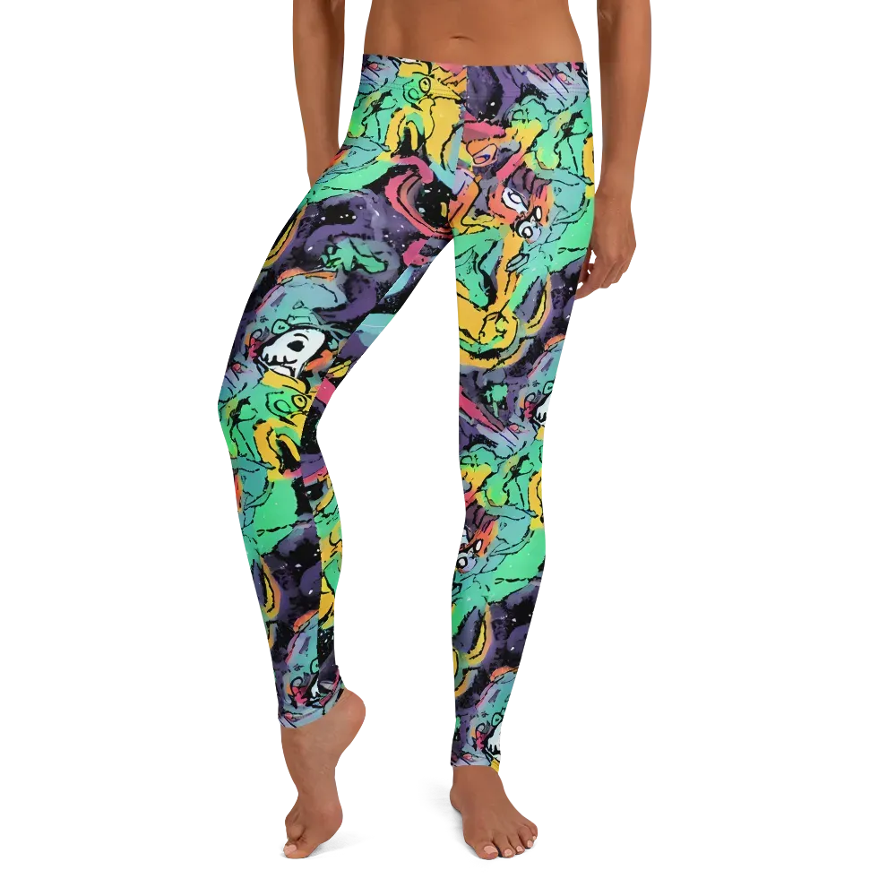 Candy Chaos on Leggings — Front