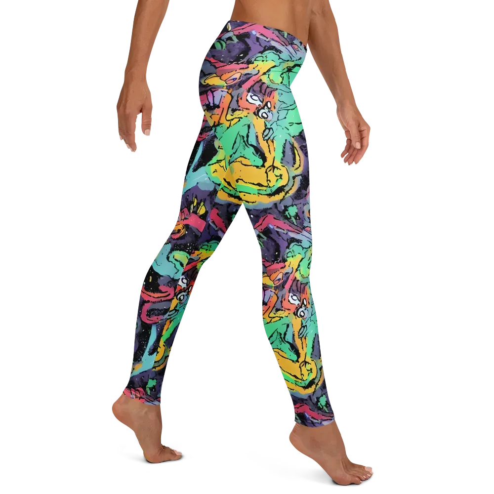 Candy Chaos on Leggings — Right