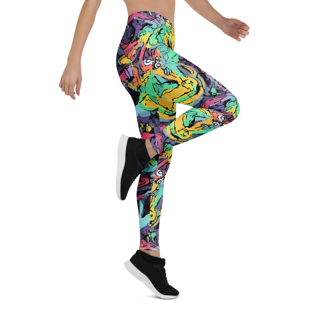 Candy Chaos on Leggings — Right