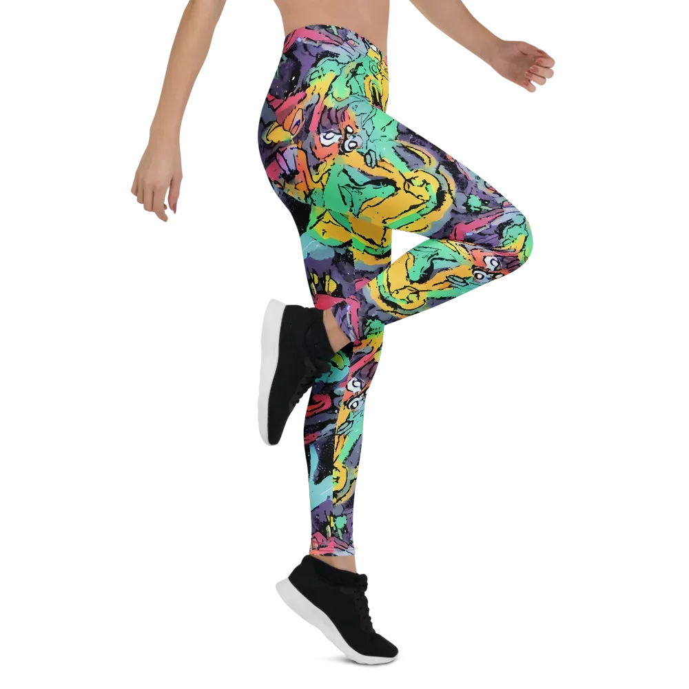 Candy Chaos on Leggings — Right
