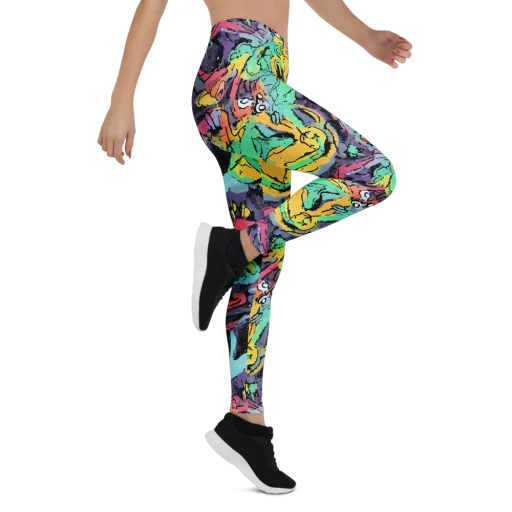 Candy Chaos on a Leggings