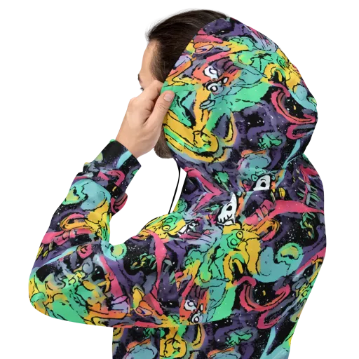 Candy Chaos on a Hoodie