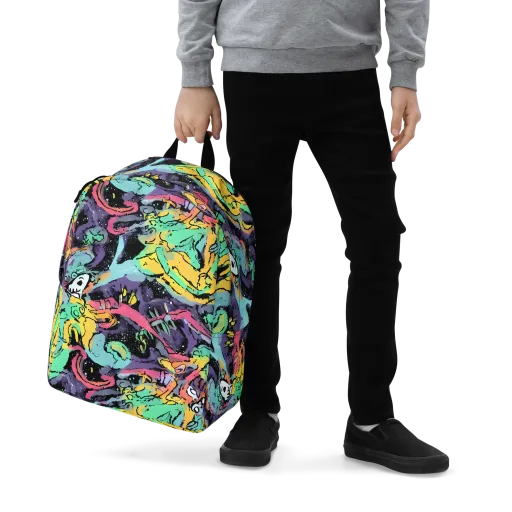 Candy Chaos on a Minimalist Backpack