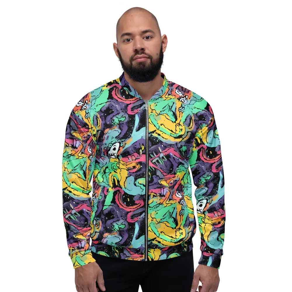 Candy Chaos on Bomber Jacket — Front
