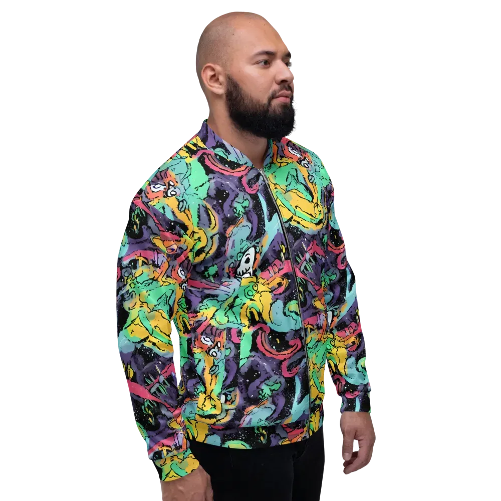 Candy Chaos on Bomber Jacket — Right