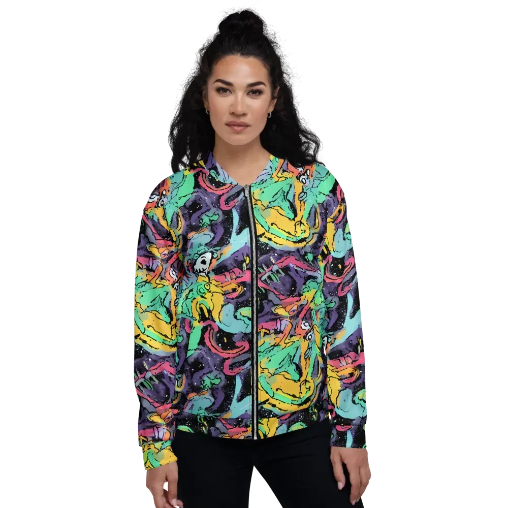 Candy Chaos on Bomber Jacket — Front