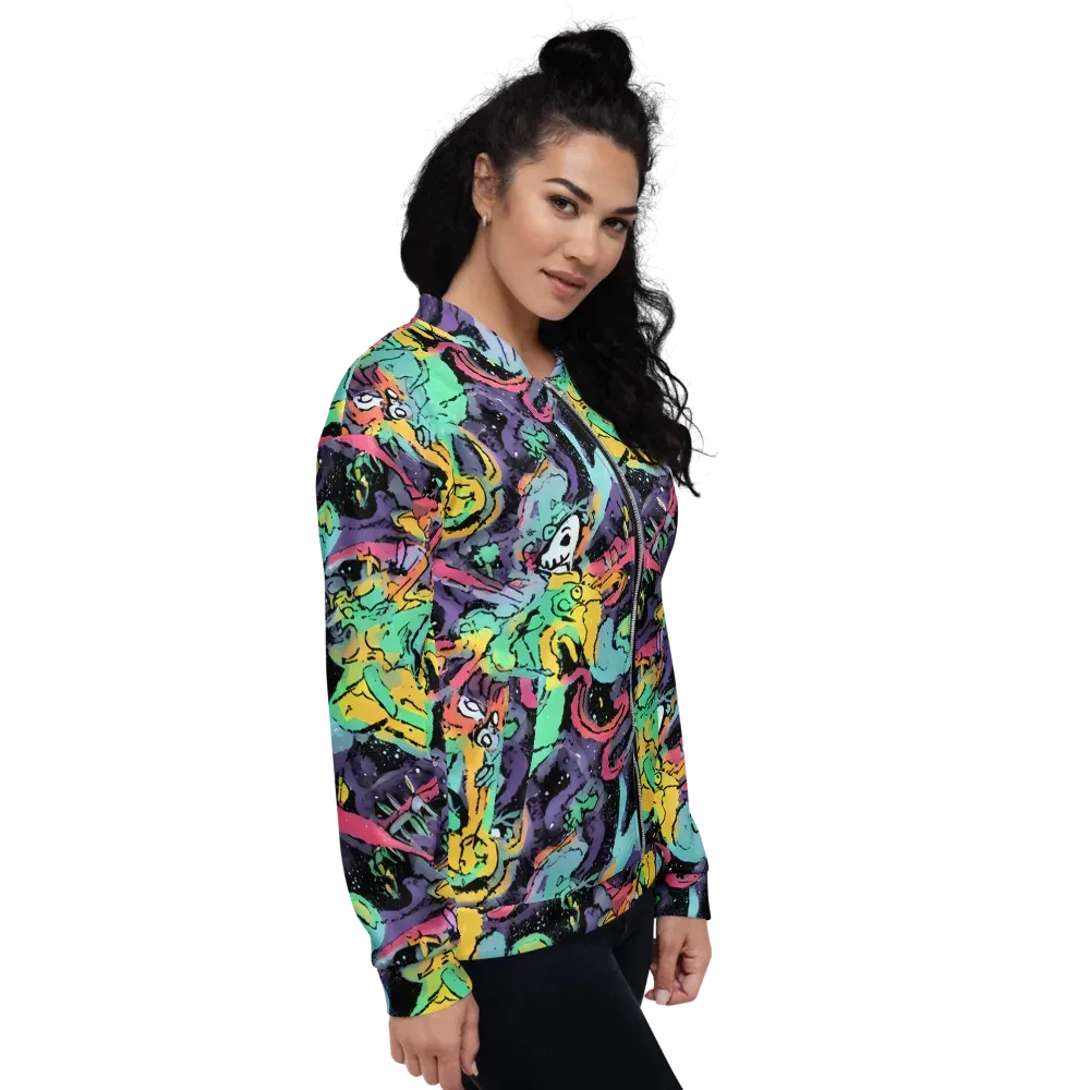 Candy Chaos on Bomber Jacket — Right