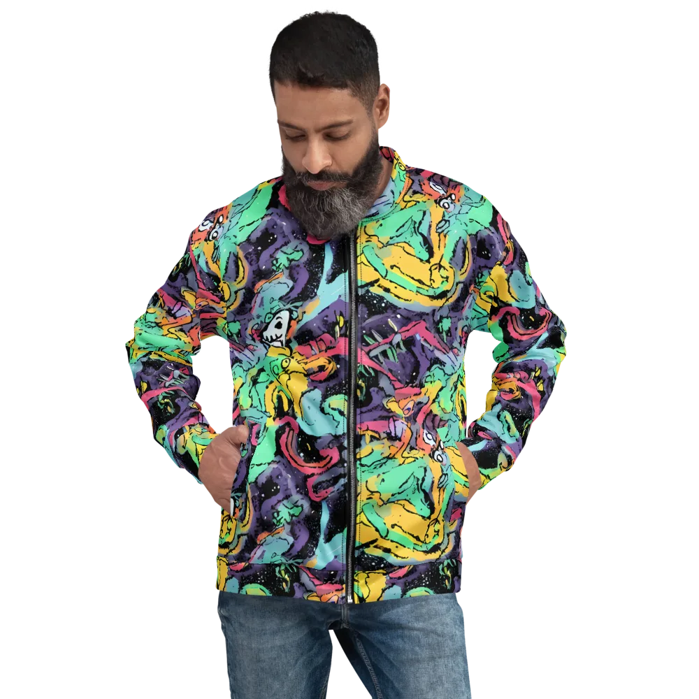 Candy Chaos on Bomber Jacket — Front