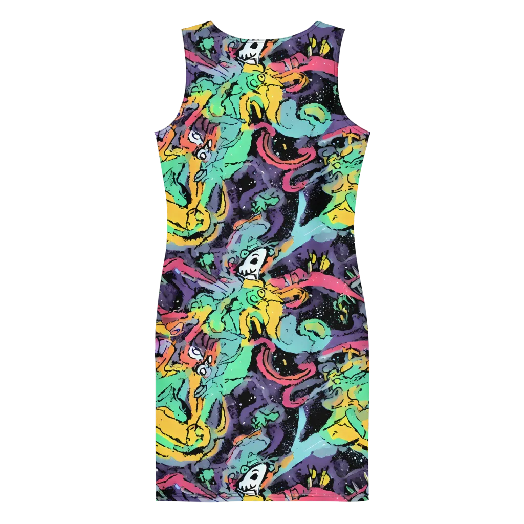Candy Chaos on Bodycon Dress — Back