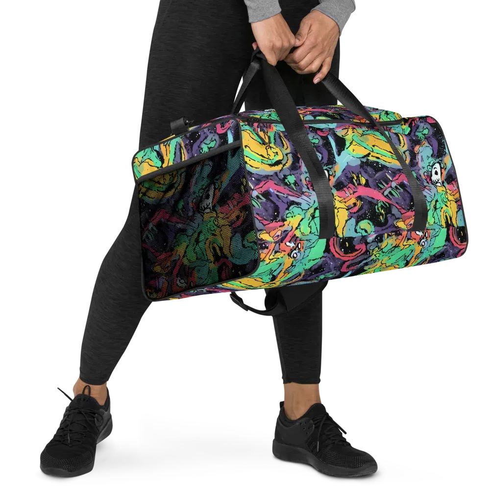 Candy Chaos on Duffle Bag — Right Front