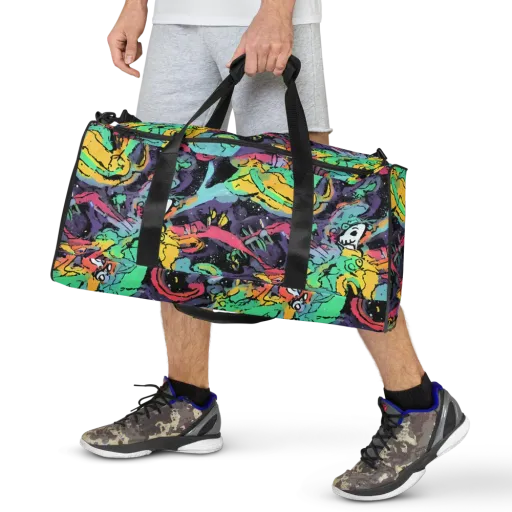 Candy Chaos on a Duffle Bag