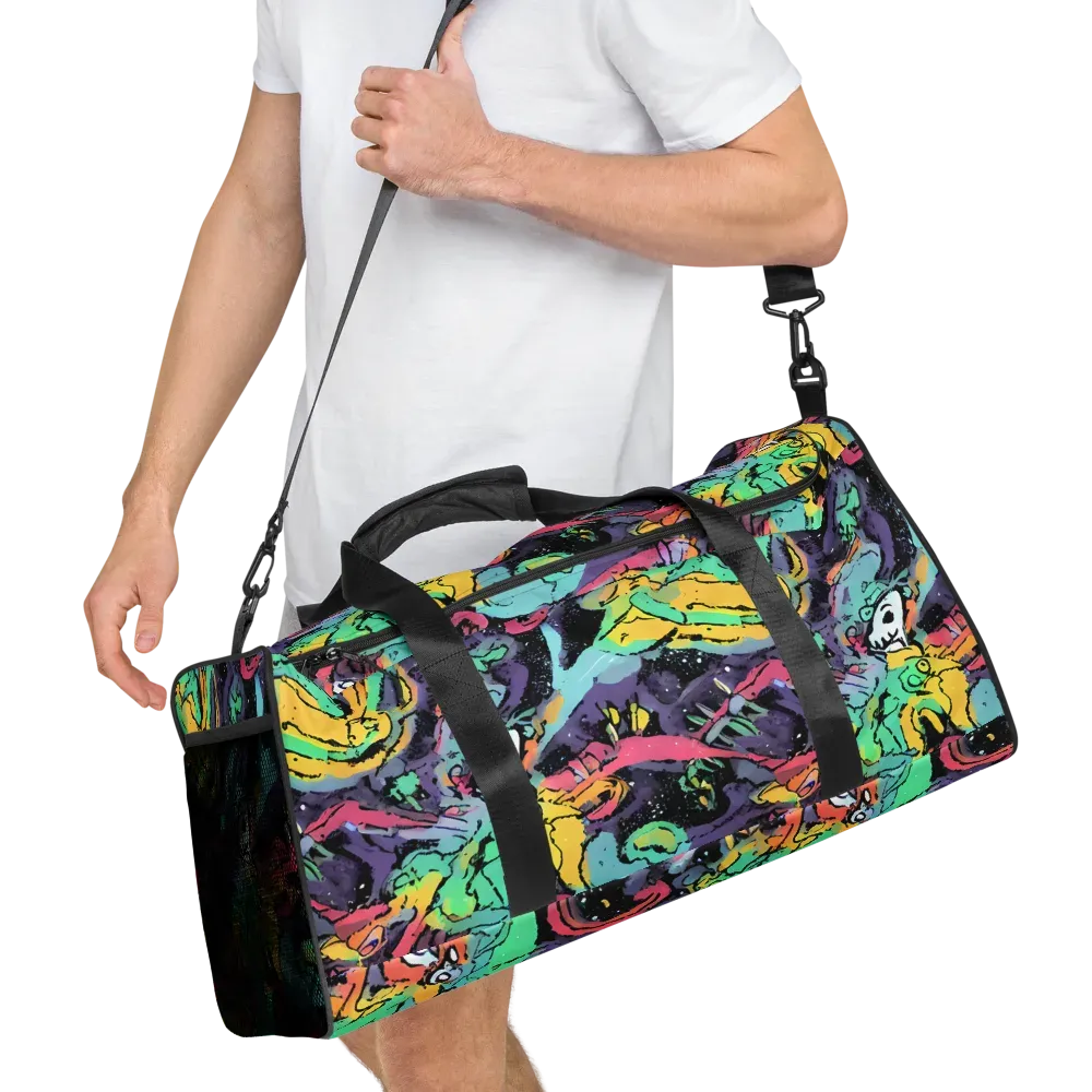 Candy Chaos on Duffle Bag — Right Front