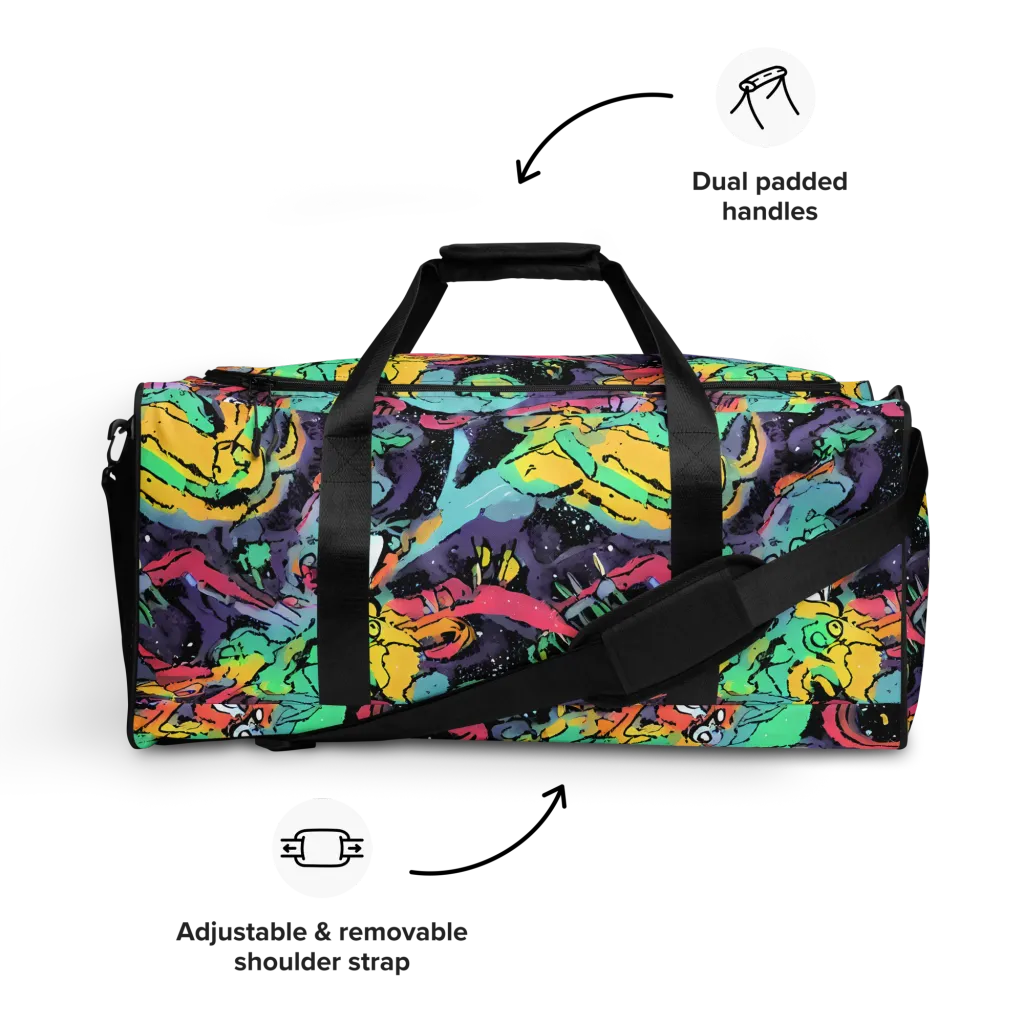 Candy Chaos on Duffle Bag — Front