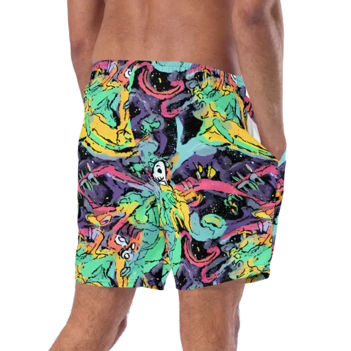 Candy Chaos on a Swim Trunks