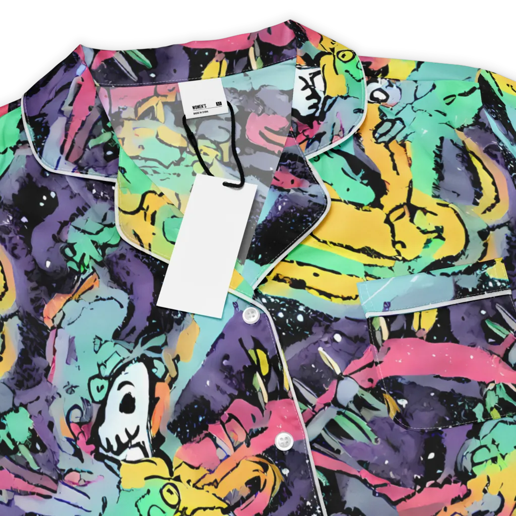Candy Chaos on Women's Short Sleeve Pajama Top — Product details