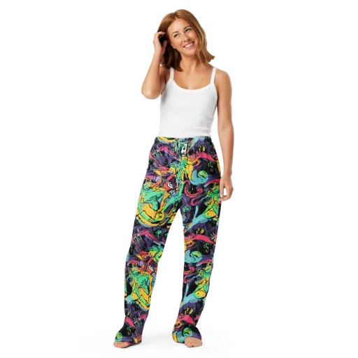 Candy Chaos on a Women's Pajama Pants