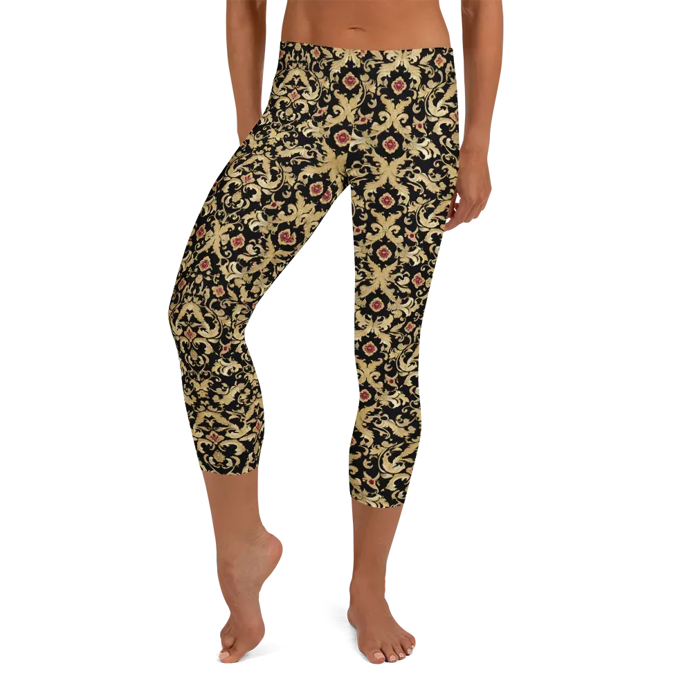 Noir Versailles on Capri Leggings — Front