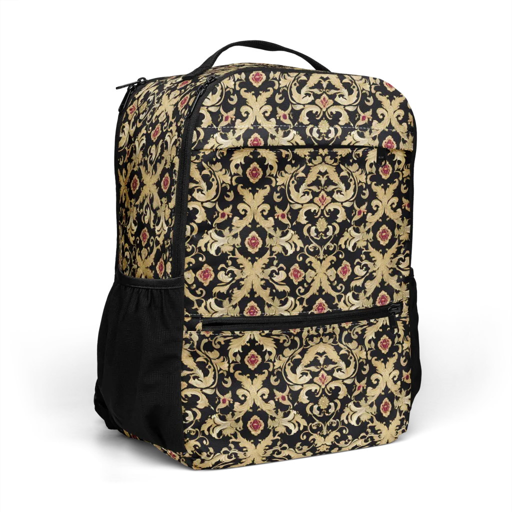 Noir Versailles on Utility Backpack — Right Front
