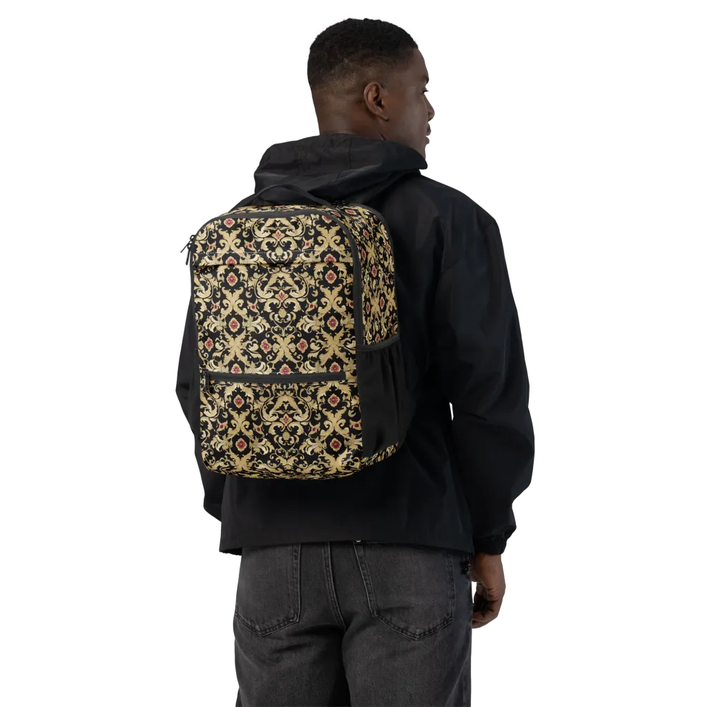 Noir Versailles on Utility Backpack — Back