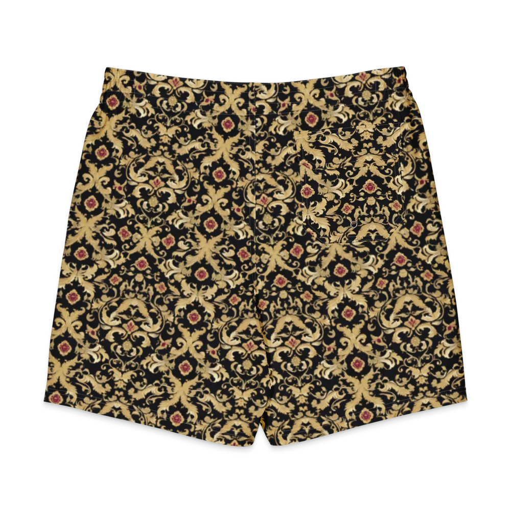 Noir Versailles on Men's Board Shorts — Back