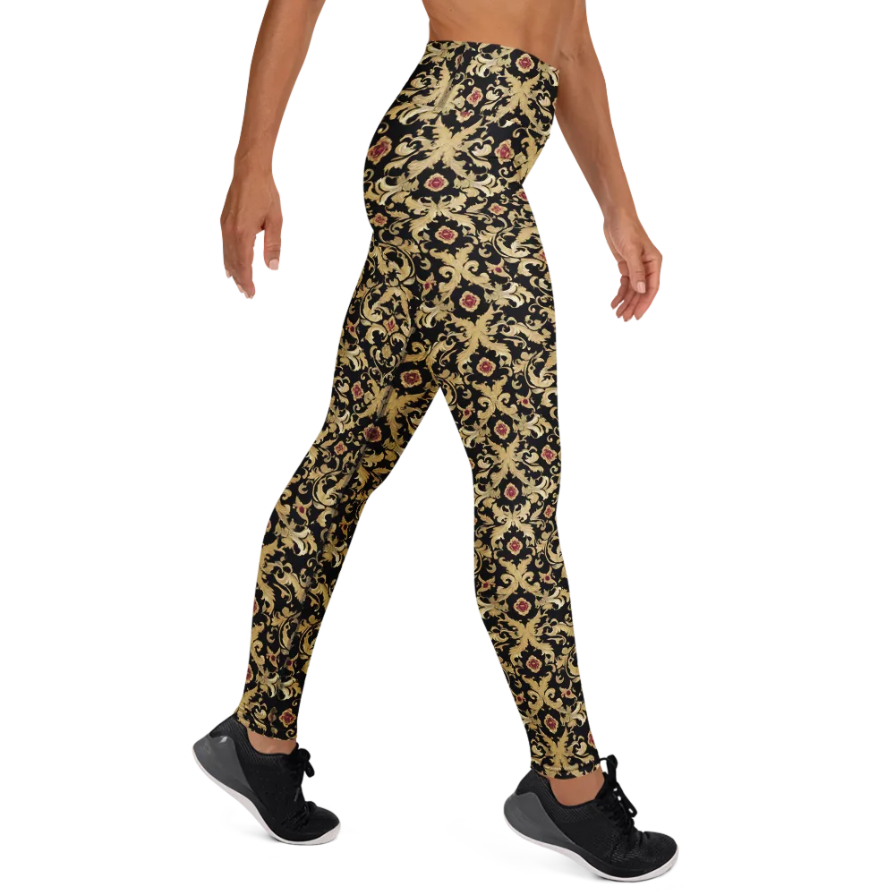 Noir Versailles on Yoga Leggings — Right