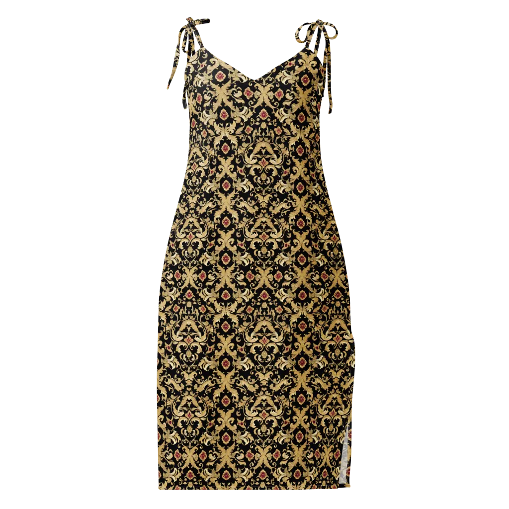 Noir Versailles on Slip Dress — Front