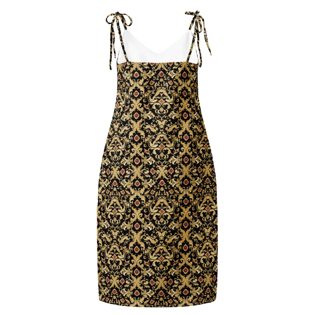 Noir Versailles on Slip Dress — Back