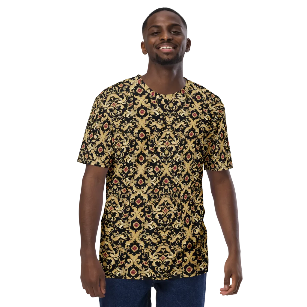 Noir Versailles on Men's Crew Neck T-Shirt — Front