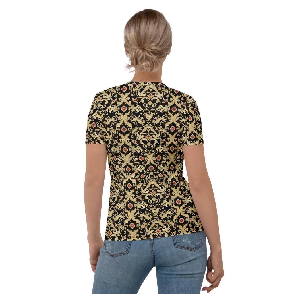 Noir Versailles on Women's Crew Neck T-Shirt — Back