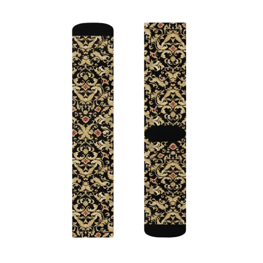 Noir Versailles on a Socks