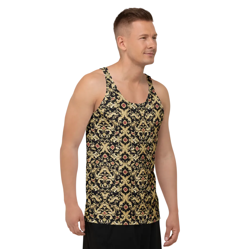 Noir Versailles on Men's Tank Top — Right Front