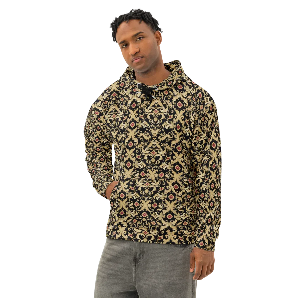 Noir Versailles on Cotton Hoodie — Left Front