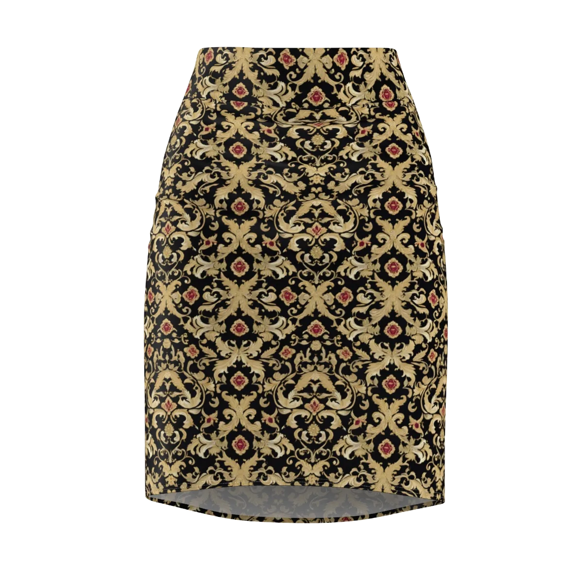 Noir Versailles on Pencil Skirt — Front