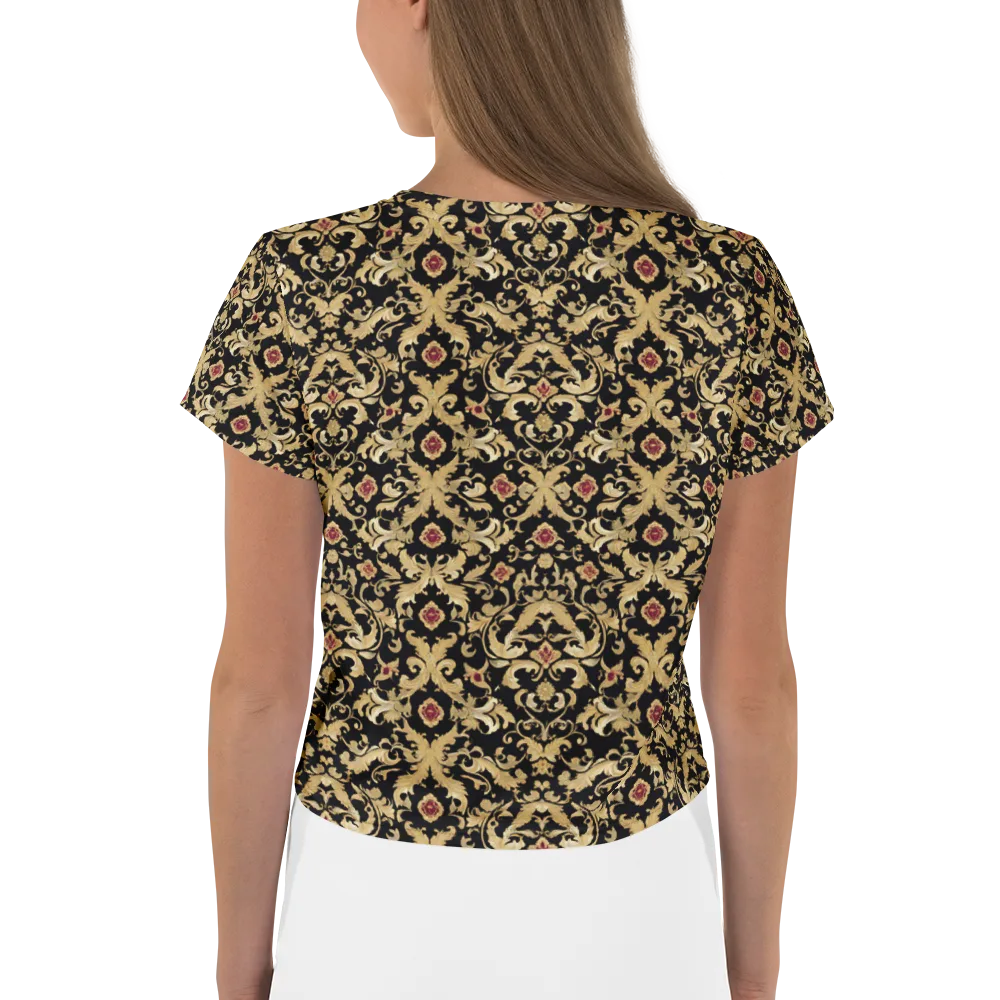 Noir Versailles on Crop Tee — Back