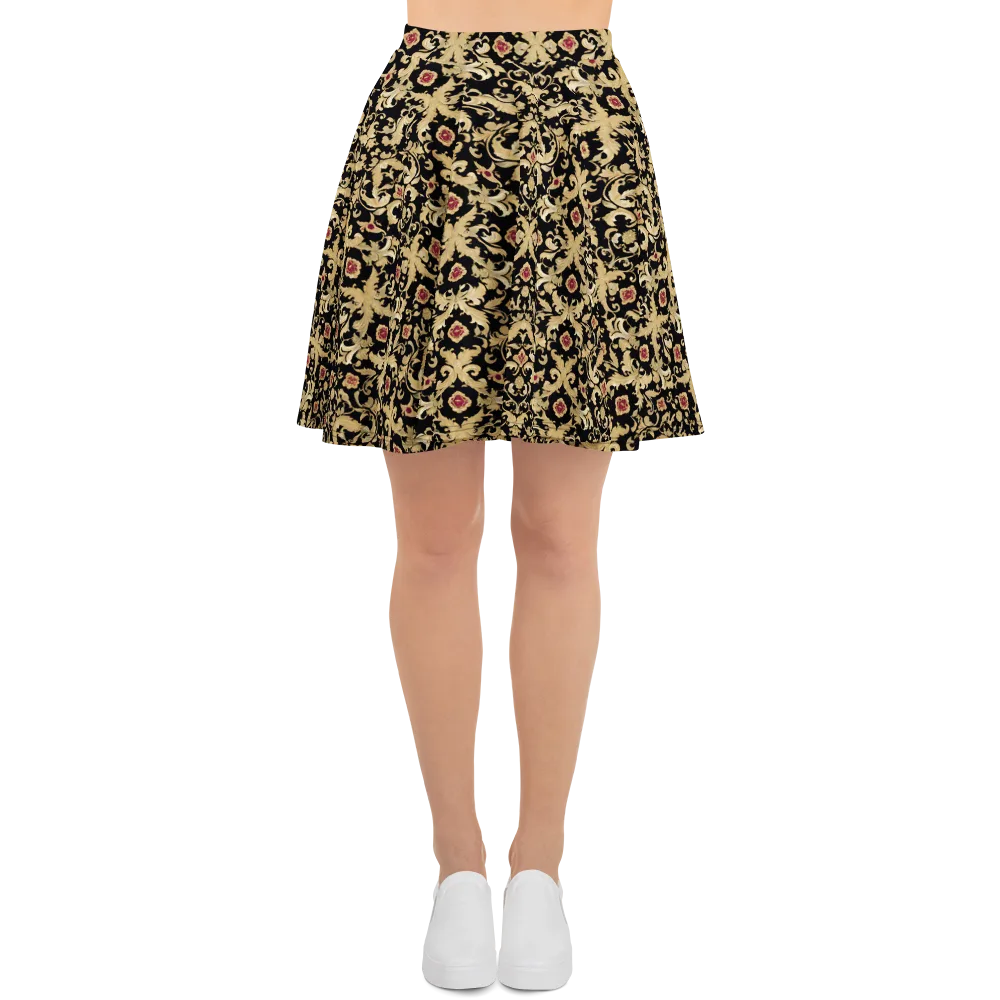 Noir Versailles on Skater Skirt — Front