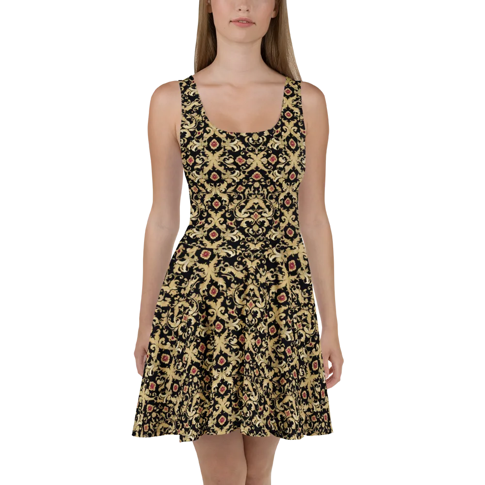 Noir Versailles on Skater Dress — Front