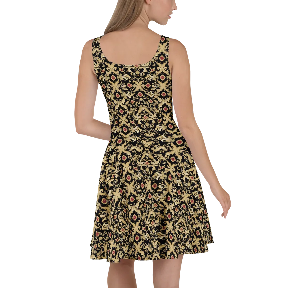 Noir Versailles on Skater Dress — Back