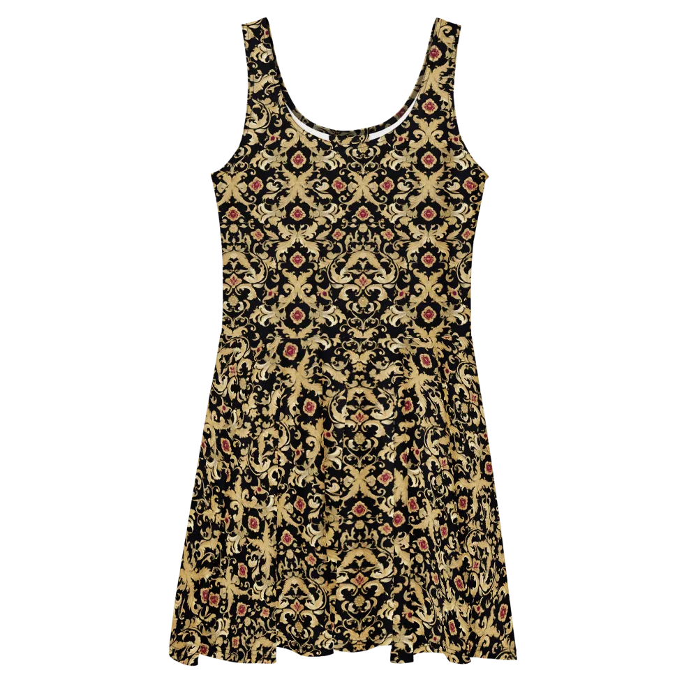 Noir Versailles on Skater Dress — Front