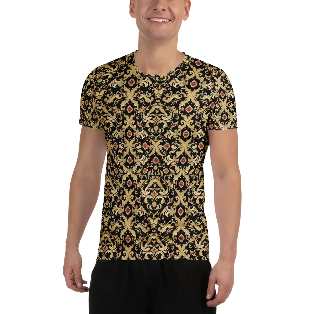 Noir Versailles on Men's Athletic T-Shirt — Front
