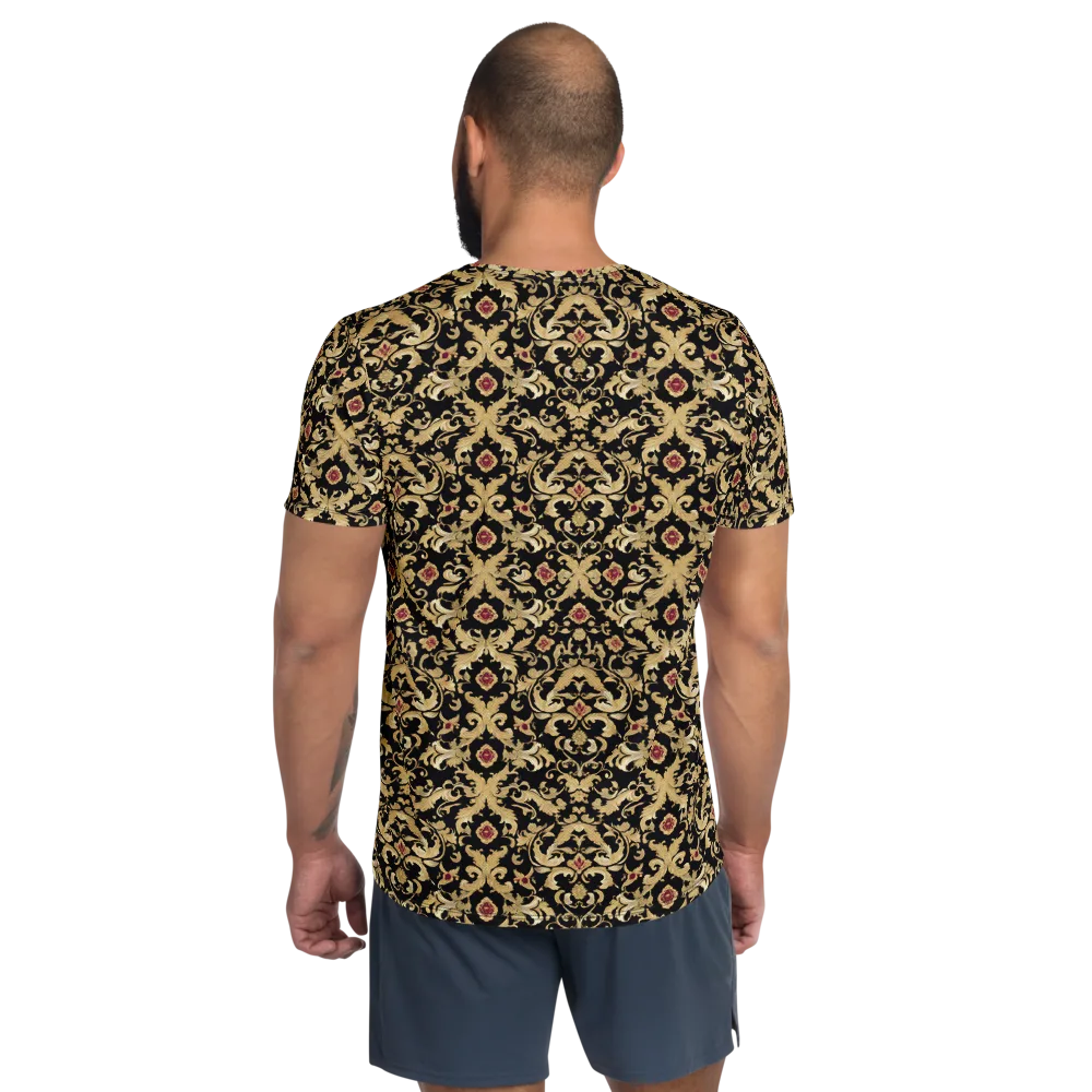 Noir Versailles on Men's Athletic T-Shirt — Back