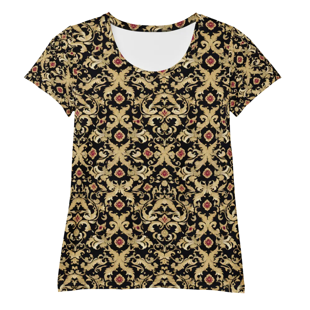 Noir Versailles on Women's Athletic T-Shirt — Front
