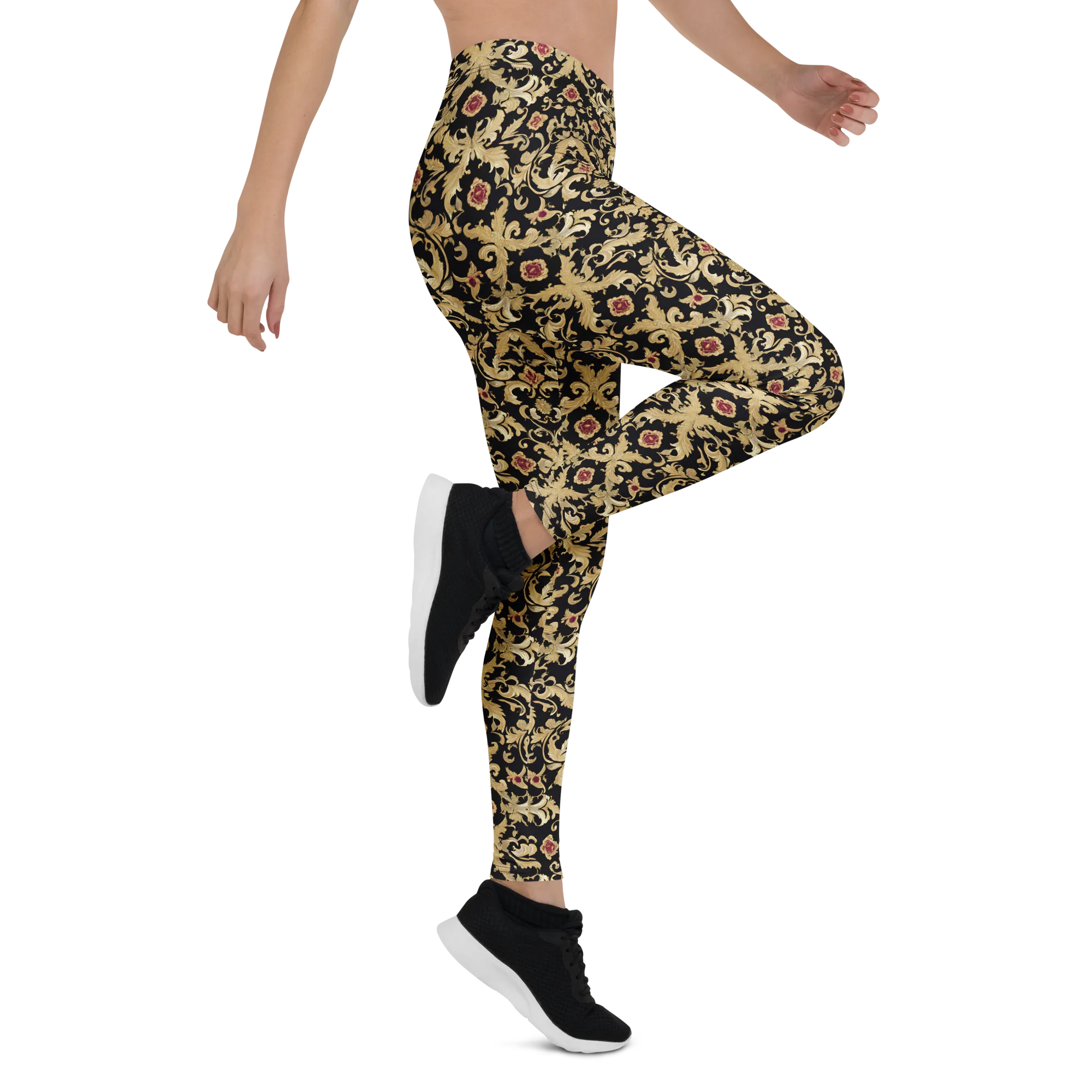 Noir Versailles on Leggings — Right