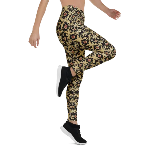 Noir Versailles on a Leggings