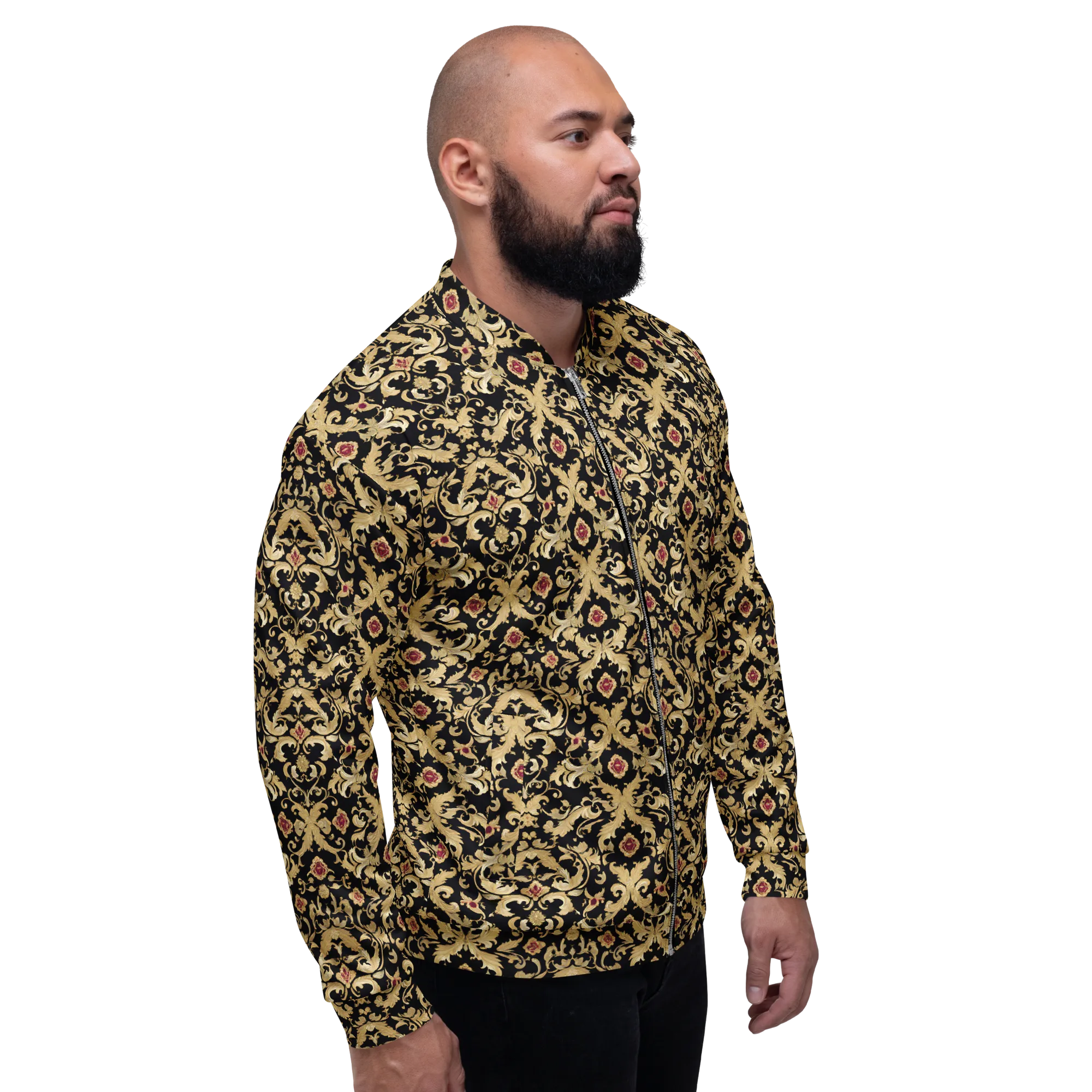 Noir Versailles on Bomber Jacket — Right