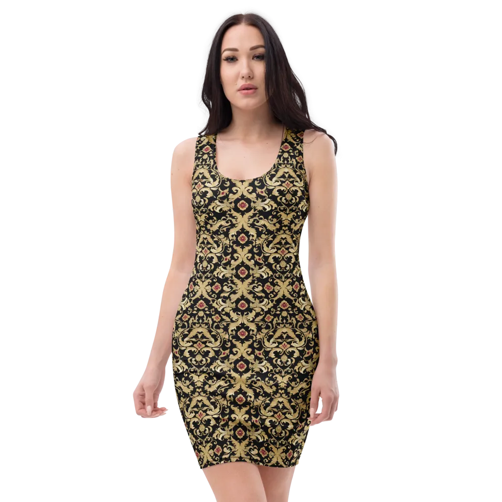 Noir Versailles on Bodycon Dress — Front