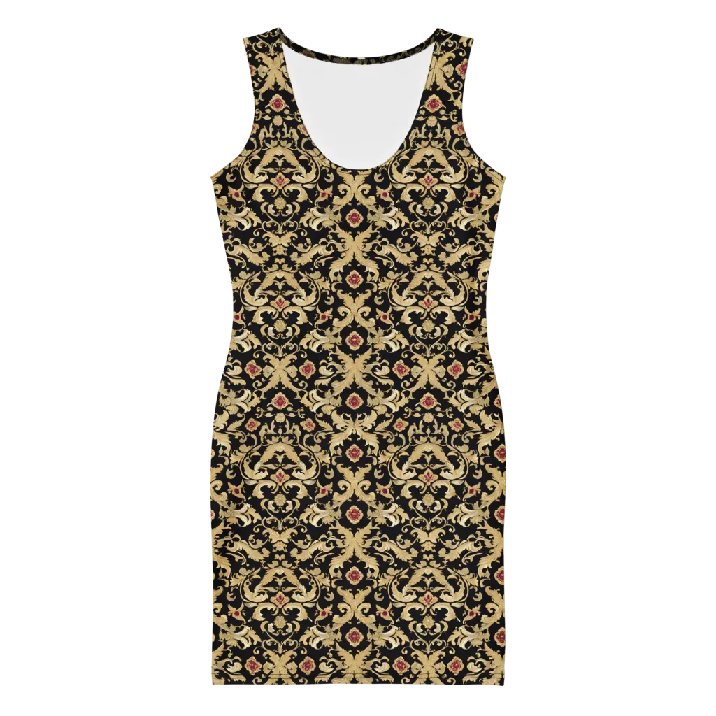 Noir Versailles on Bodycon Dress — Front