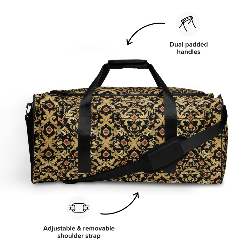 Noir Versailles on Duffle Bag — Front